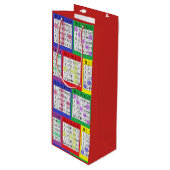 Le BINGO-TEST coloré d'amusement carde le sac de (Devant Angle)