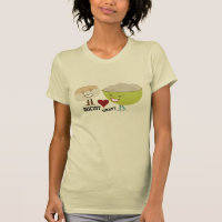 Le biscuit aime le T-shirt drôle de sauce au jus