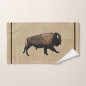 Le Bison De Galage Sur Papier Ancien (Serviette à main)