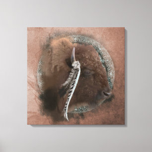 Le Bison II - Toile Enveloppée