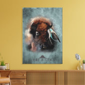 Le Bison - Toile Enveloppée (Insitu(Salon))