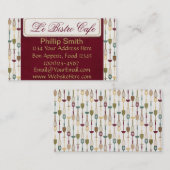 Le Bistro Café Carte de visite (Devant / Derrière)