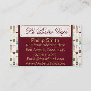 Le Bistro Cafe Visitekaartjes