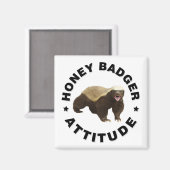 Le blaireau de miel a aimant d'attitude (Recto/Verso)