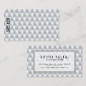 Le blanc 3D sans couture cube le carte de visite (Devant / Derrière)