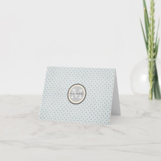 Le blanc bleu pointille le monogramme