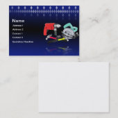 Le blanc bleu usine la carte d'entreprise de (Devant / Derrière)