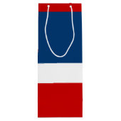 Le blanc et le bleu rouges - sac de cadeau de vin, (Dos)