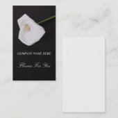 Le blanc fleurit callalilly pour vous le carte de (Devant / Derrière)