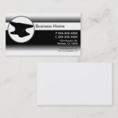 Le blanc noir se fanent les cartes de visite faits (Devant / Derrière)