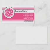 Le blanc rose se fanent des cartes de visite de (Devant / Derrière)