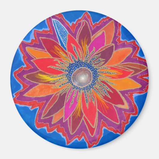 Le Blazing Lotus Magnet (Devant)