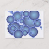 Le bleu bouillonne carte de station de lavage ou (Dos)