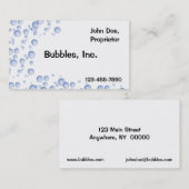 Le bleu bouillonne carte de visite (Devant / Derrière)