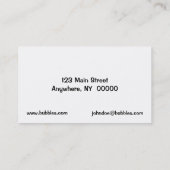 Le bleu bouillonne carte de visite (Dos)