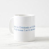 Le bleu cite - christianisme - C.S. Lewis - tasse (Devant gauche)