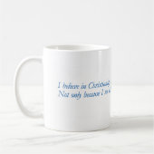 Le bleu cite - christianisme - C.S. Lewis - tasse (Gauche)