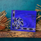Le bleu comme la plaque photo de la mer (Côté)