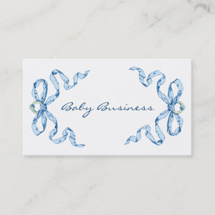 Le bleu d'affaires de bébé cintre des cartes de
