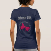Le Bleu de Cabernet CHA de T-shirt "petit" s'est (Dos)