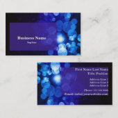 Le bleu entoure le carte de visite d'arrière - (Devant / Derrière)