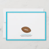 Le bleu folâtre des invitations de baby shower de (Dos)