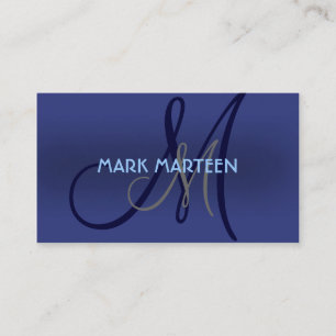 Le bleu ombrage les cartes de visite simples de
