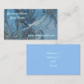 Le bleu profond rêve la carte d'affaires/profil (Devant / Derrière)