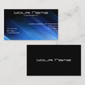 le bleu rayonne le carte de visite (Devant / Derrière)