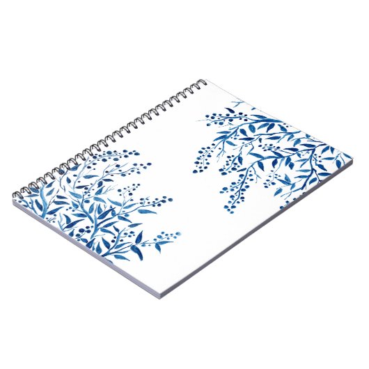 Le bleu s'embranche carnet de notes à spirale (Côté gauche)