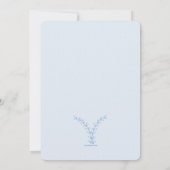 Le bleu s'embranche invitation (Dos)