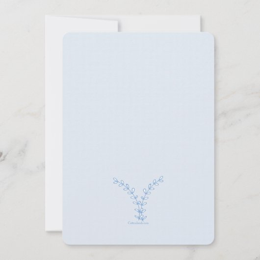 Le bleu s'embranche invitation (Dos)