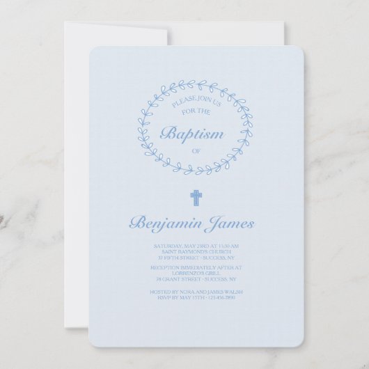 Le bleu s'embranche invitation (Devant)