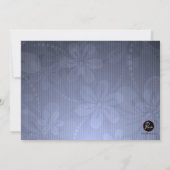 Le bleu tourbillonne invitation (Dos)