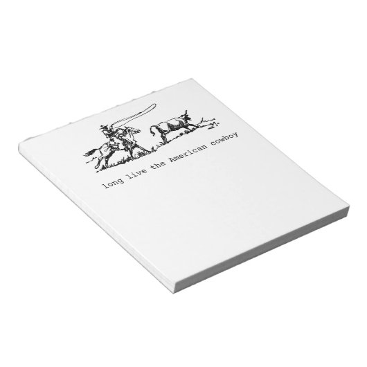 Le Bloc-notes américain Cowboy (Incliné)