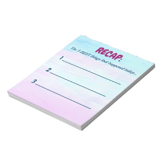 Le Bloc-notes des trois meilleures choses (Tourné)