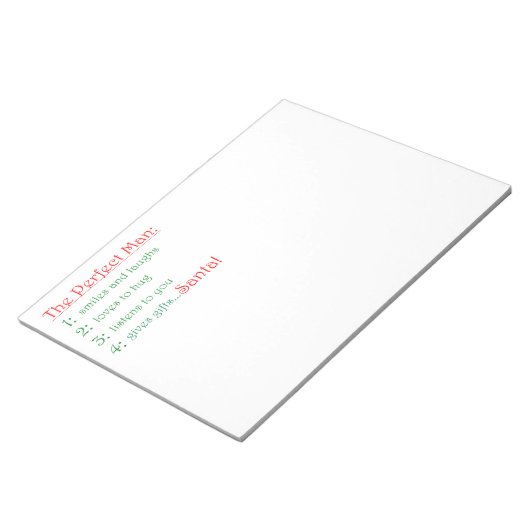 Le bloc-notes homme parfait (Incliné)