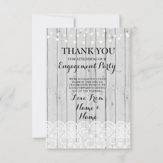 Le bois de cartes de Merci allume la dentelle (Devant)