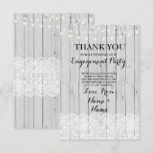 Le bois de cartes de Merci allume la dentelle (Devant / Derrière)