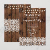 Le bois de cartes de Merci allume la dentelle (Devant / Derrière)