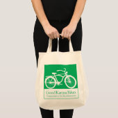 Le bon karma fait du vélo le sac d'épicerie (Devant (produit))