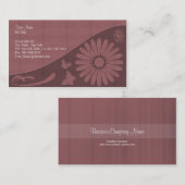 Le bonbon forme le carte de visite rouge (Devant / Derrière)