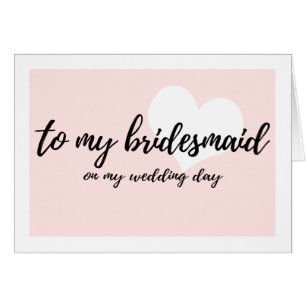 Le bonbon rougissent "à ma demoiselle d'honneur