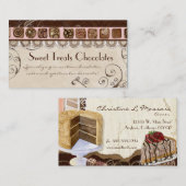 Le bonbon traite des cartes de visite de (Devant / Derrière)