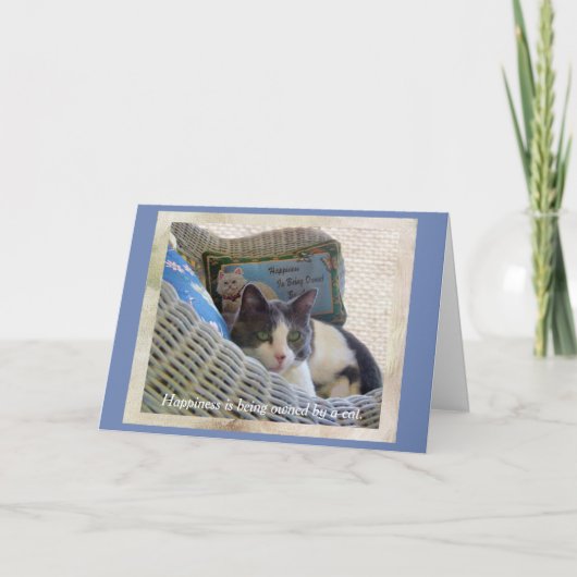 Le bonheur appartient à une carte d'anniversaire d (Devant)