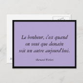 Le bonheur briefkaart (Voorkant / Achterkant)