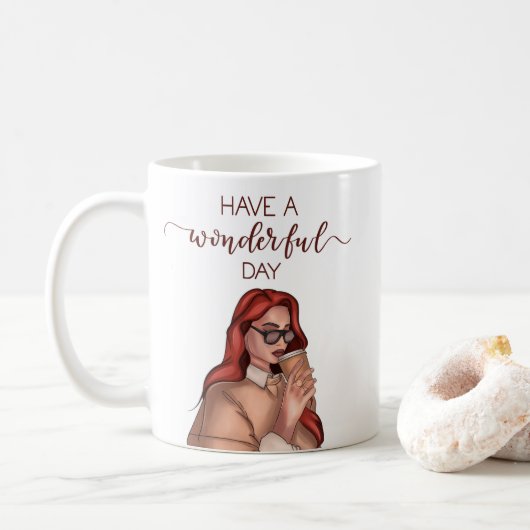 Le bonheur dans une Mug (Avec donut)