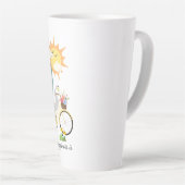 LE BONHEUR EST Chow Corgi -latte mug (Angle droit)