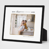 Le Bonheur Est Fait Maison Plaque Photo Famille (Côté)