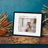 Le Bonheur Est Fait Maison Plaque Photo Famille (Côté)